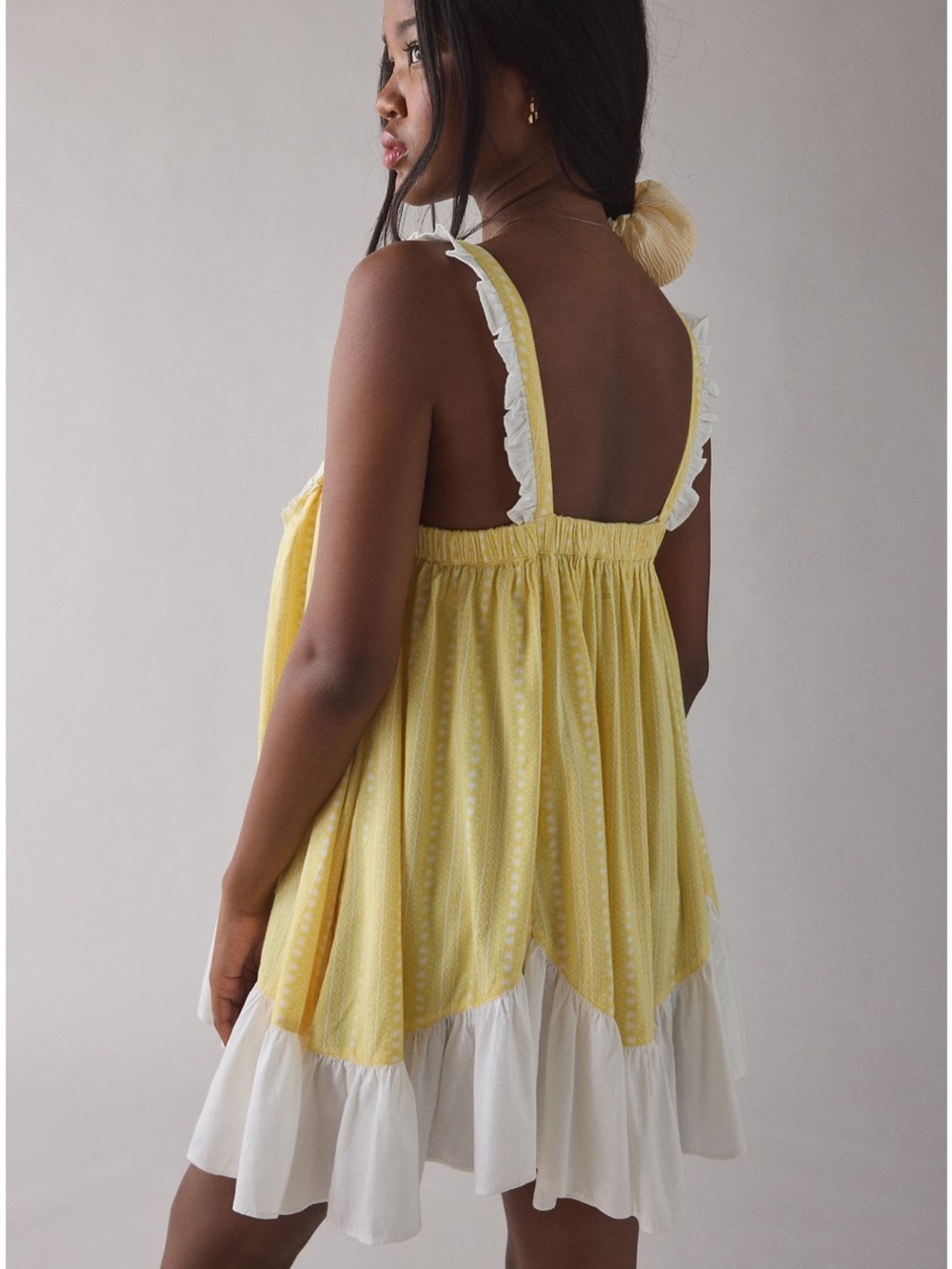 Urban Outfitters Baby Doll Ruffle Lounge Dress - Picture 2 of 7